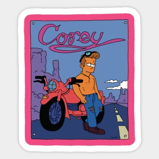 Corey poster Sticker